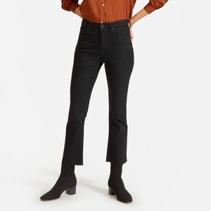Everlane High Rise Kick Flare Crop Raw Hem Jean